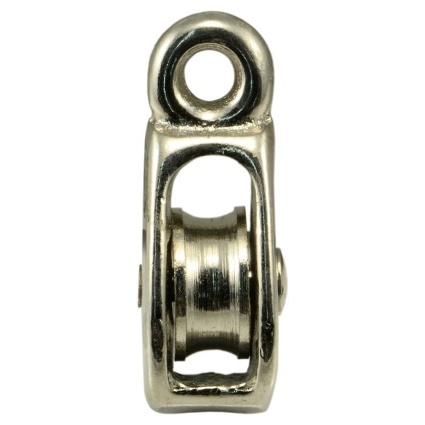 Midwest Fastener 3/4" Nickel Swivel Single Pulley 5PK 52226